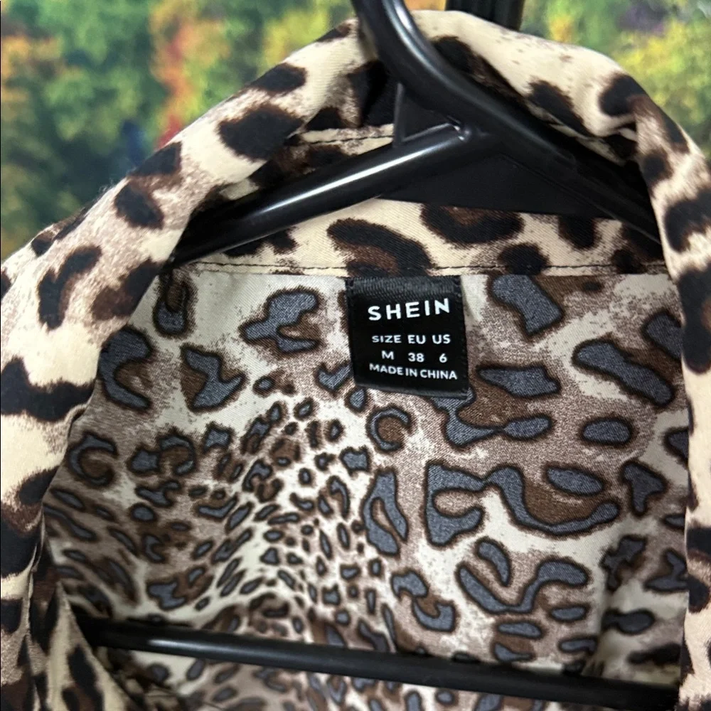 SHEIN Animal Print Blouse - Picture 2 of 5